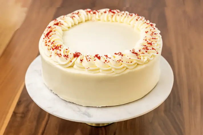 Red Velvet Wildflower Cake