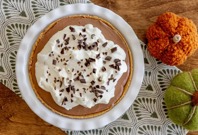 Chocolate Bourbon-Walnut Caramel Pie