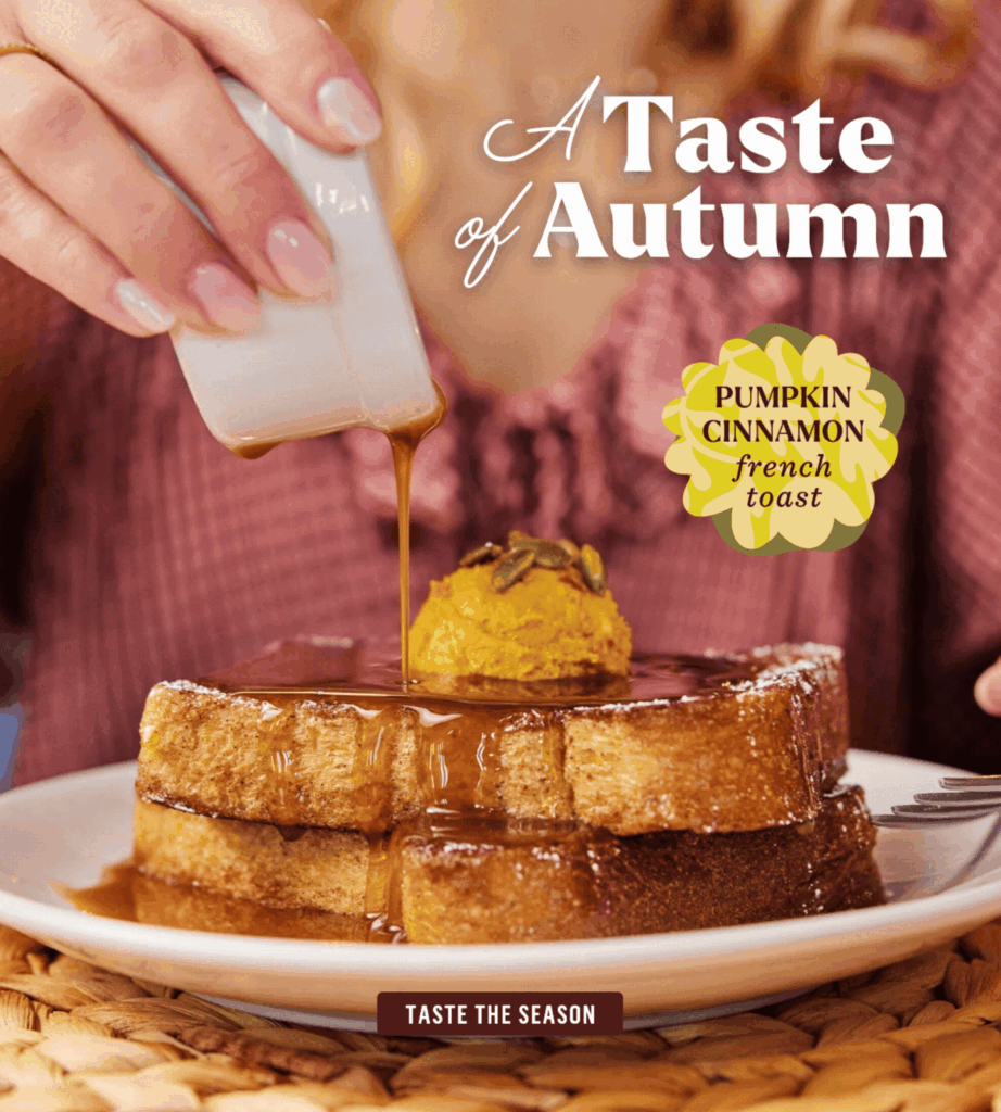 Wildflower Fall Menu 2026 Pumpkin Cinnamon French Toast